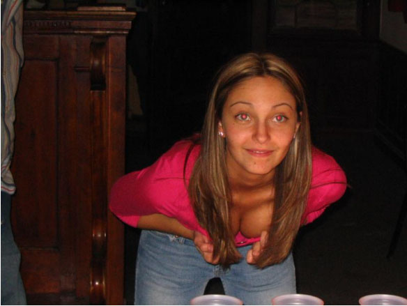 STAY FOCUSED....This may look like a simple game of beer pong..It's not... Woman love to lead you astray while you are hoping to score. Look for other situations where you find this happening...